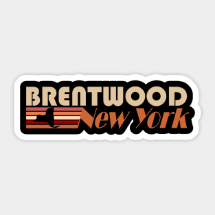 vintage 1980s style Brentwood, New York Sticker